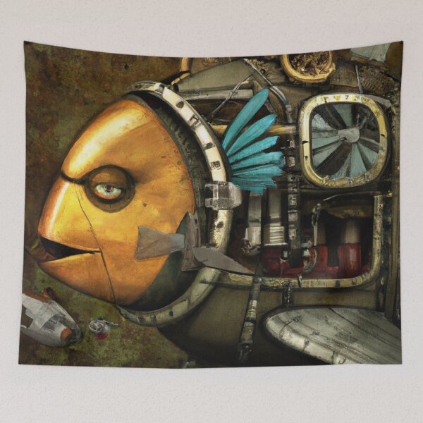 Item preview, Steam Punk Fish Head Airship designed and sold by Ontoland.