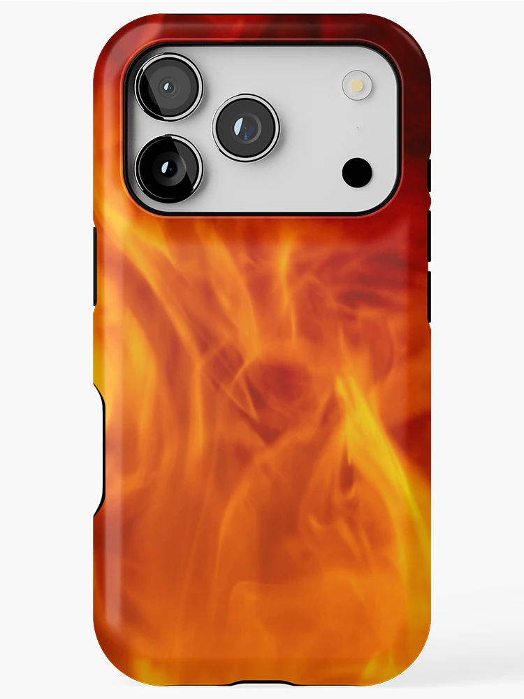 Thumbnail 1 of 4, iPhone Case, Abstract Fire Pattern designed and sold by calibrit.