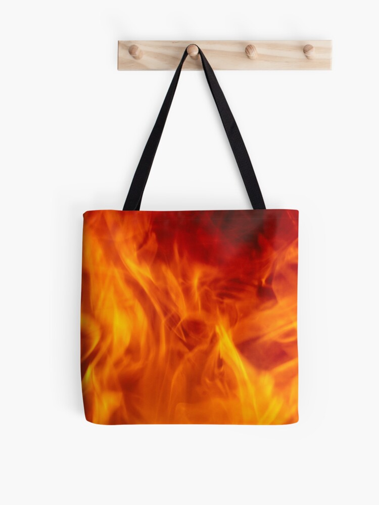 Thumbnail 1 of 2, Tote Bag, Abstract Fire Pattern designed and sold by calibrit.