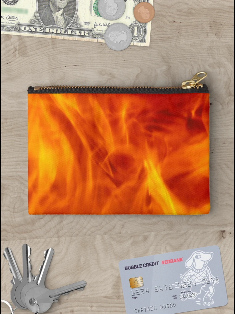 Thumbnail 3 of 4, Zipper Pouch, Abstract Fire Pattern designed and sold by calibrit.