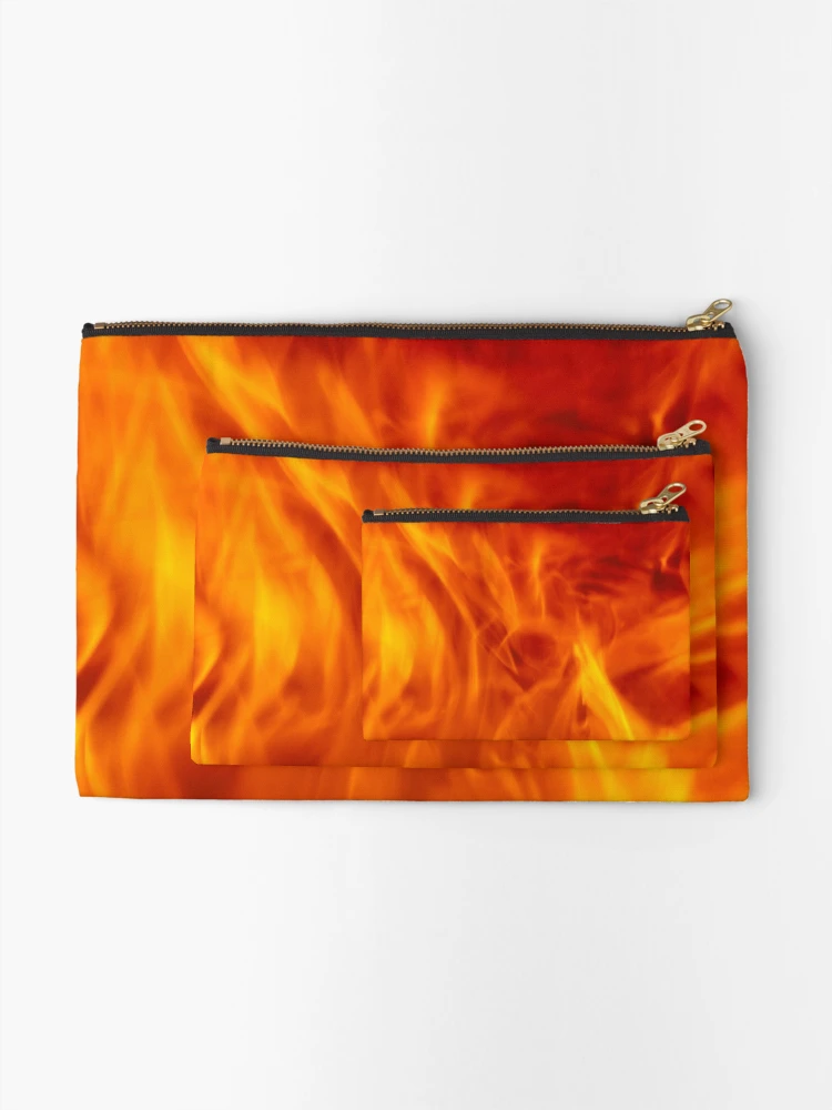 Thumbnail 2 of 4, Zipper Pouch, Abstract Fire Pattern designed and sold by calibrit.