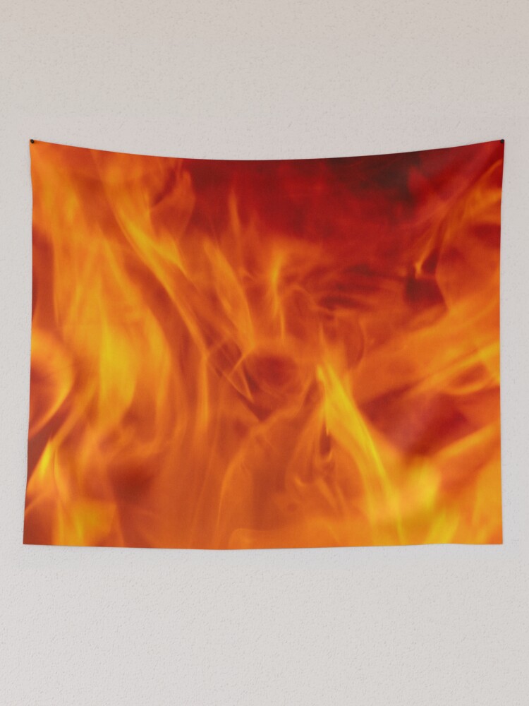 Thumbnail 2 of 3, Tapestry, Abstract Fire Pattern designed and sold by calibrit.