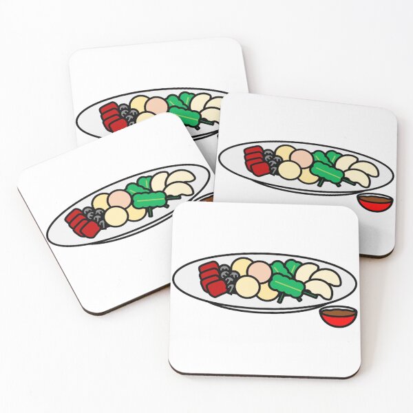 Item preview, Cute Chinese Banquet Containing Dumplings and Fishballs designed and sold by OrderofOps.