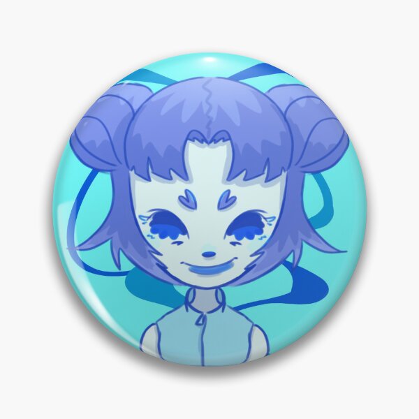 Item preview, blue cartoony girl portrait designed and sold by Dr-S-.