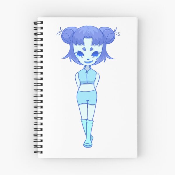 Item preview, blue cartoony girl fulllbody transparent designed and sold by Dr-S-.