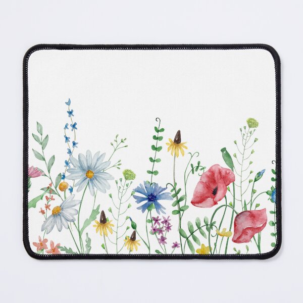 Item preview, Watercolor colorful wild flower field designed and sold by SvetlanaArt.