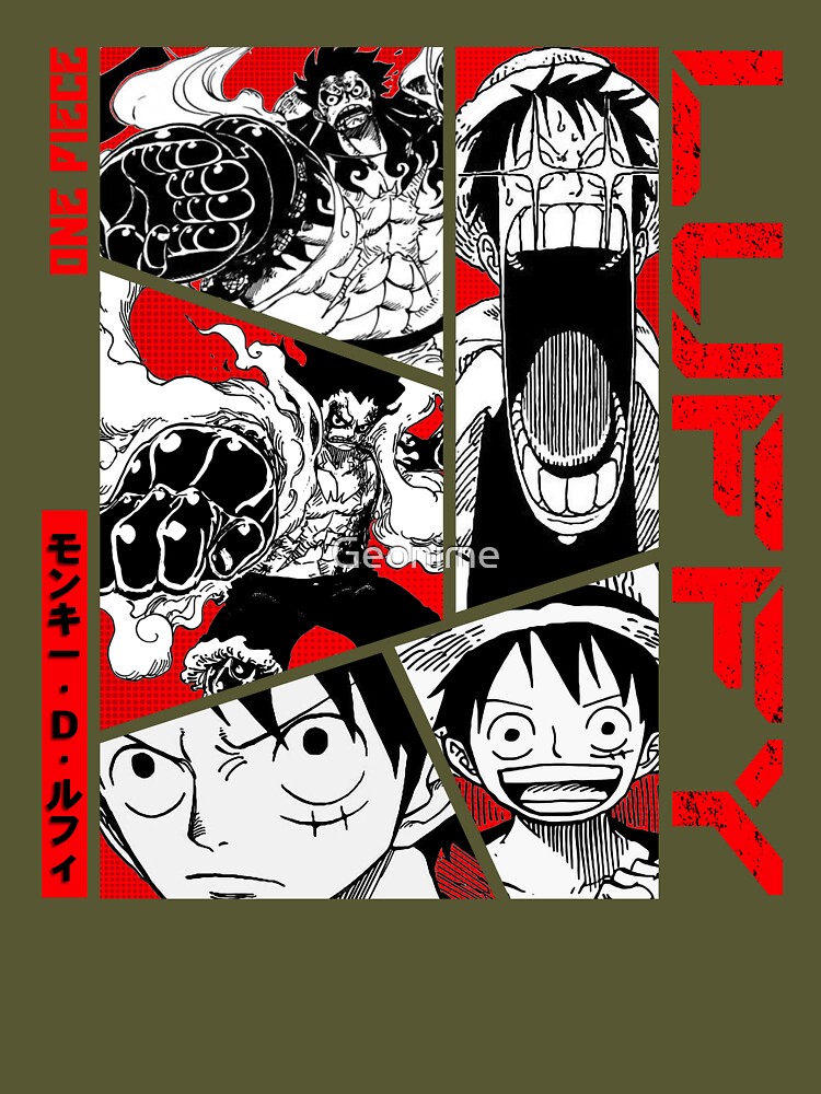 Plaid Manga One Piece - Monkey D. Luffy sur Kas Design