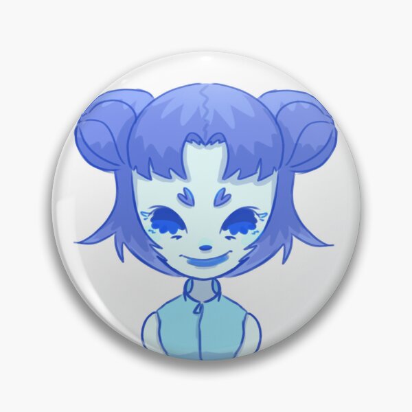Item preview, blue cartoony girl portrait transparent designed and sold by Dr-S-.