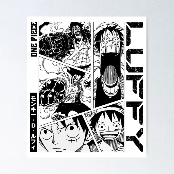 Plaid Manga One Piece - Monkey D. Luffy sur Kas Design