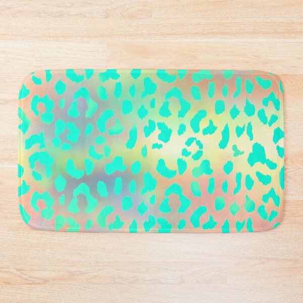 Item preview, leopard, gradient, green, bright, neon, blue, print, animal designed and sold by Maria Mihailova.