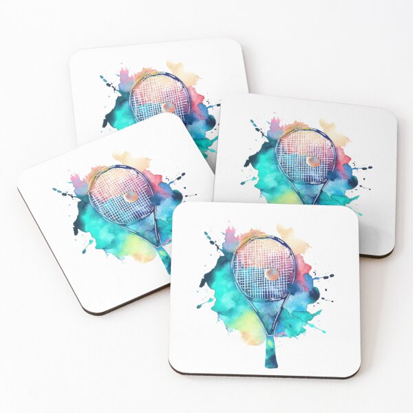 Artikelvorschau, Tennis: Aquarell 3 entworfen und verkauft von OutofFocusShop.