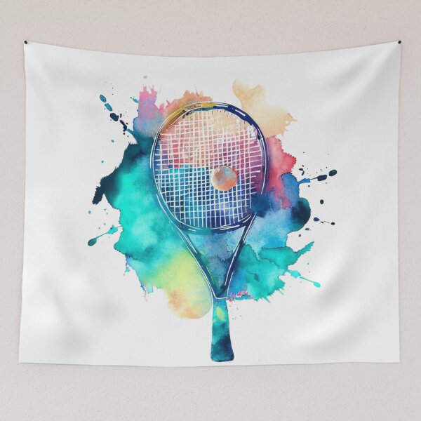 Artikelvorschau, Tennis: Aquarell 3 entworfen und verkauft von OutofFocusShop.