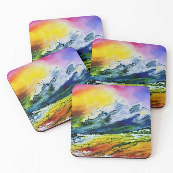 Item preview, Abstract mountains art designed and sold by GudVibeIn.