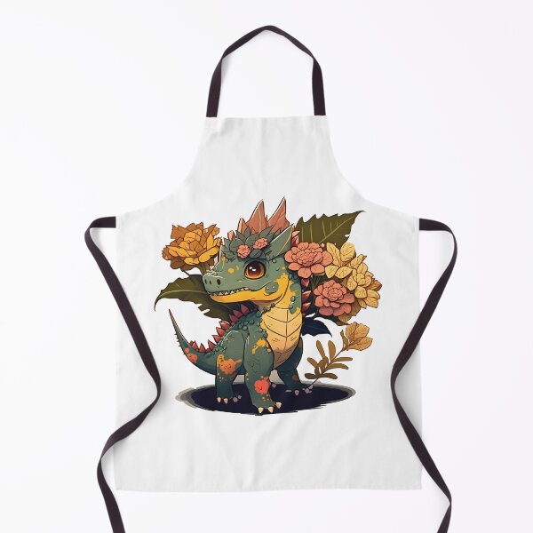Artikelvorschau, Draco Rex Schöner Dinosaurier mit Blumen entworfen und verkauft von PatternBestFan.