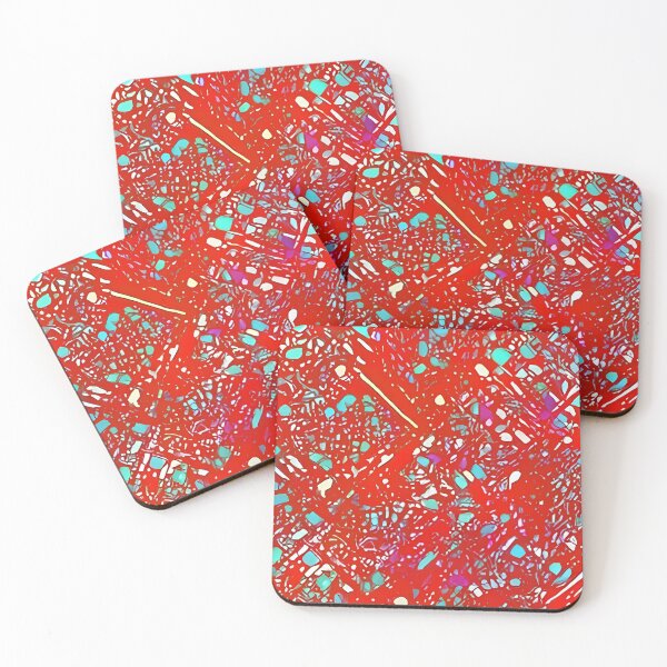 Item preview, patrón de forma cuadrada fresca blanca roja designed and sold by ViralThreadsCo.