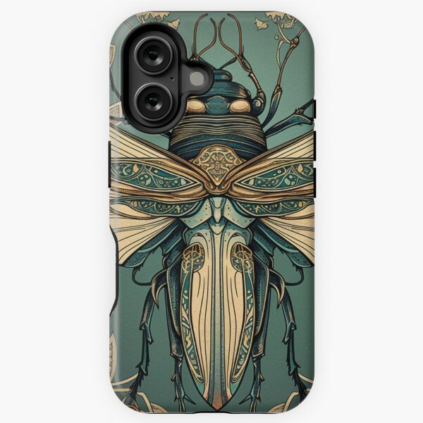 Item preview, Art Nouveau Insect Cicada Design Variation #1 designed and sold by Step, Repeat.