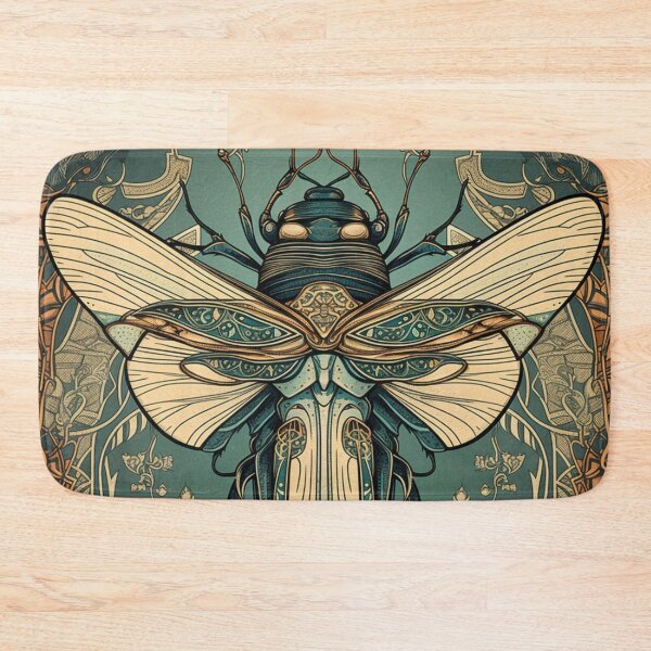 Item preview, Art Nouveau Insect Cicada Design Variation #1 designed and sold by Step, Repeat.