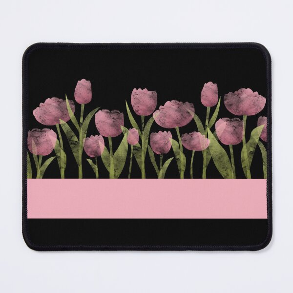 Item preview, Spring Tulips | Pink | Black designed and sold by Wintre2.