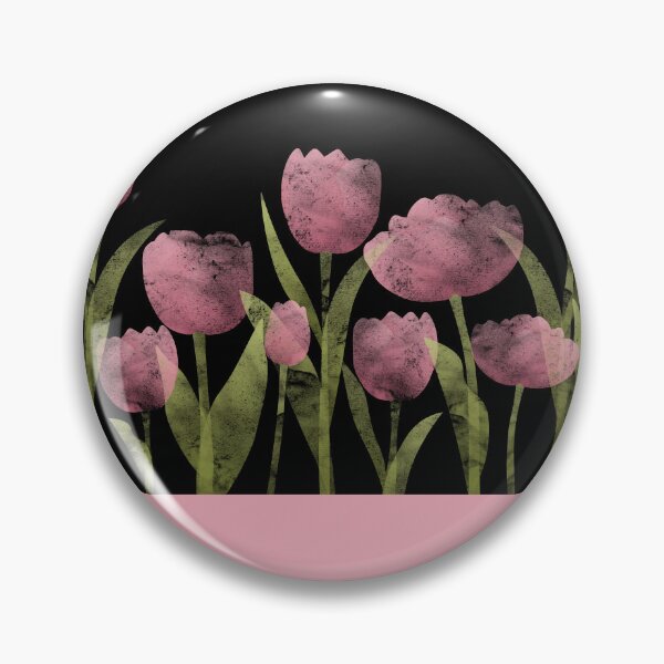 Item preview, Spring Tulips | Pink | Black designed and sold by Wintre2.