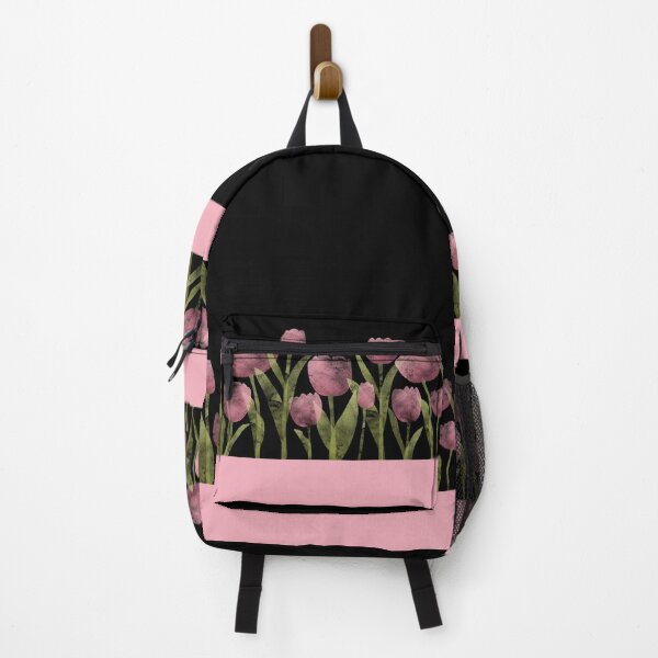 Item preview, Spring Tulips | Pink | Black designed and sold by Wintre2.