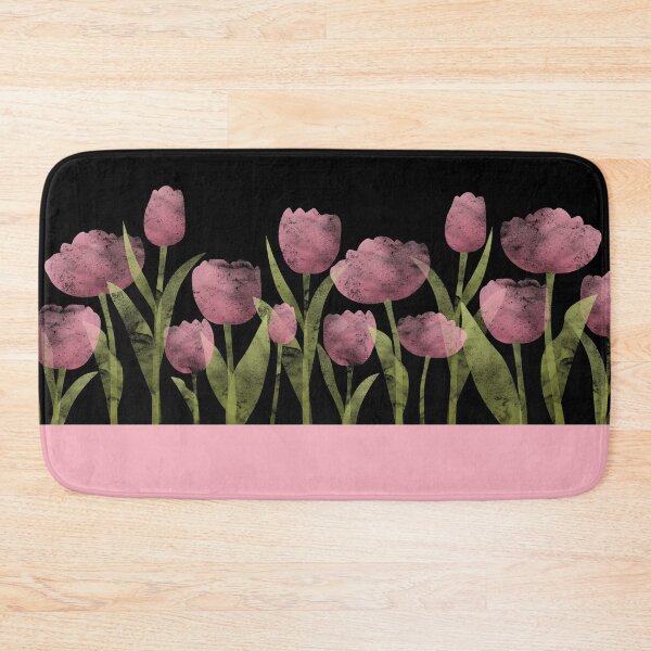 Item preview, Spring Tulips | Pink | Black designed and sold by Wintre2.