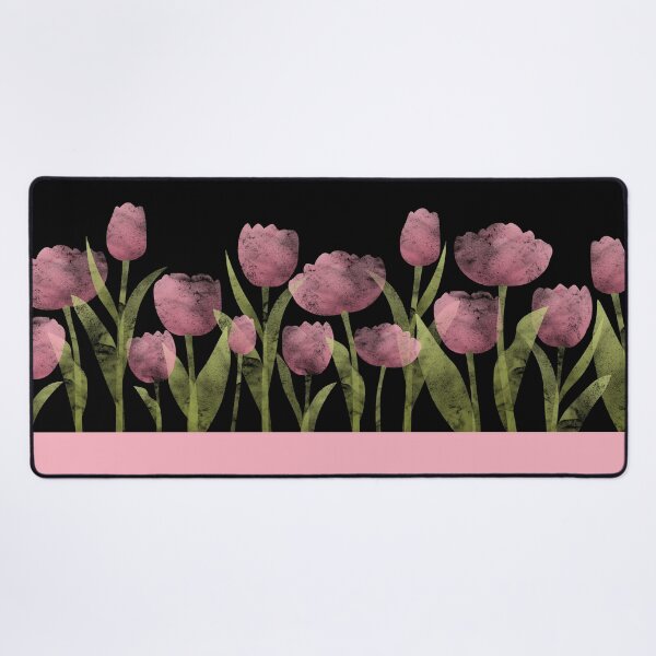 Item preview, Spring Tulips | Pink | Black designed and sold by Wintre2.