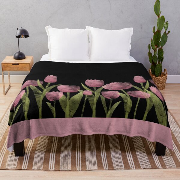 Item preview, Spring Tulips | Pink | Black designed and sold by Wintre2.