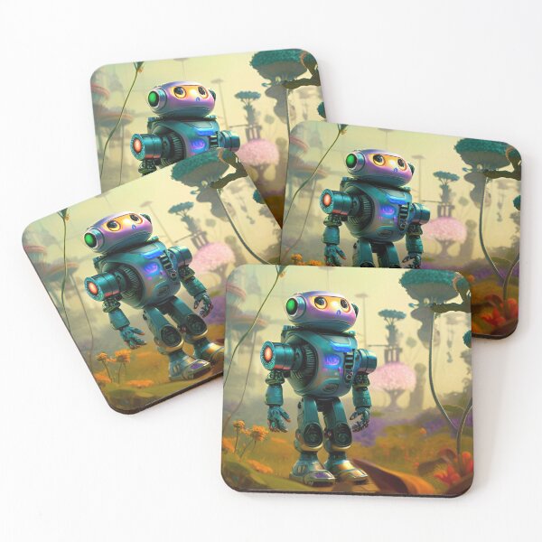 Item preview, Robots on jungle planet designed and sold by Minpadesign.