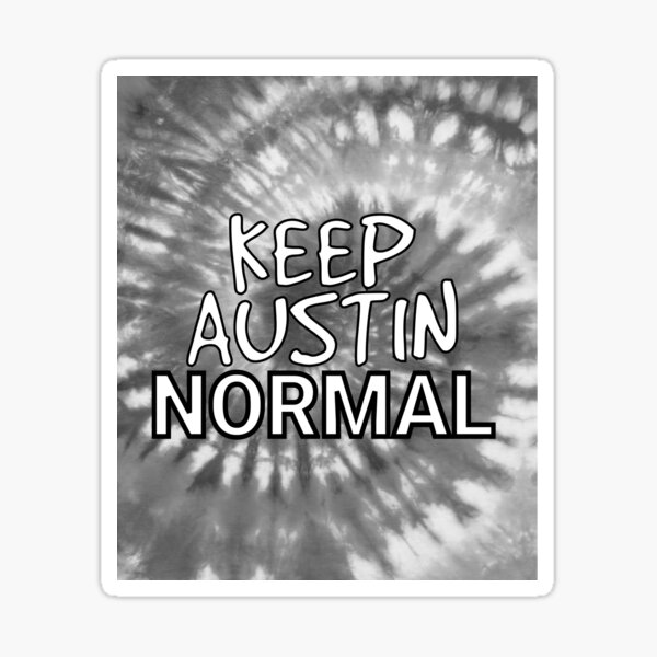 Keep Austin Weird Tie-Dye Print - Black Tee