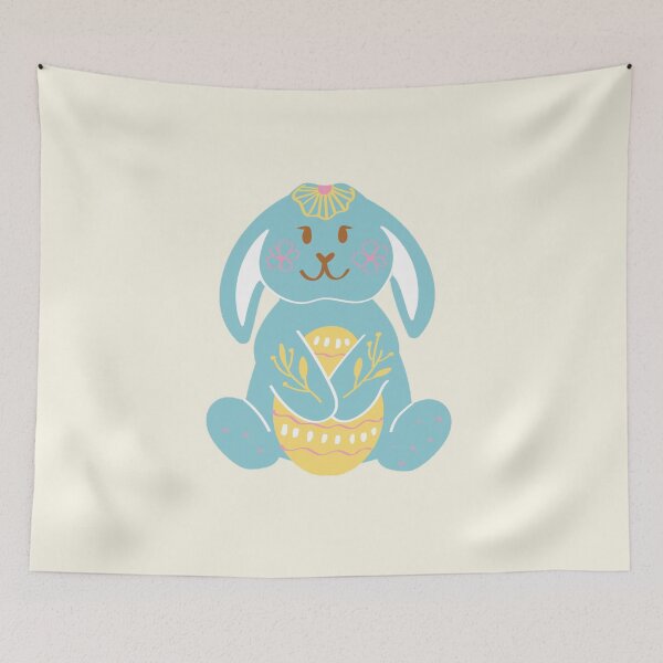 Item preview, Blue easter bunny designed and sold by We Grow.