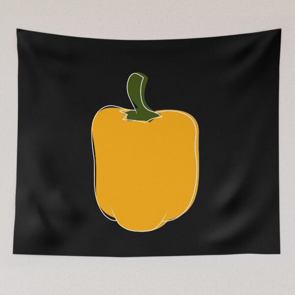 Item preview, Minimalist yellow bell pepper designed and sold by anycolorart.