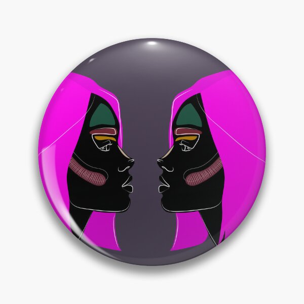 Item preview, Double face Black Women Reflection designed and sold by Mathildarts.