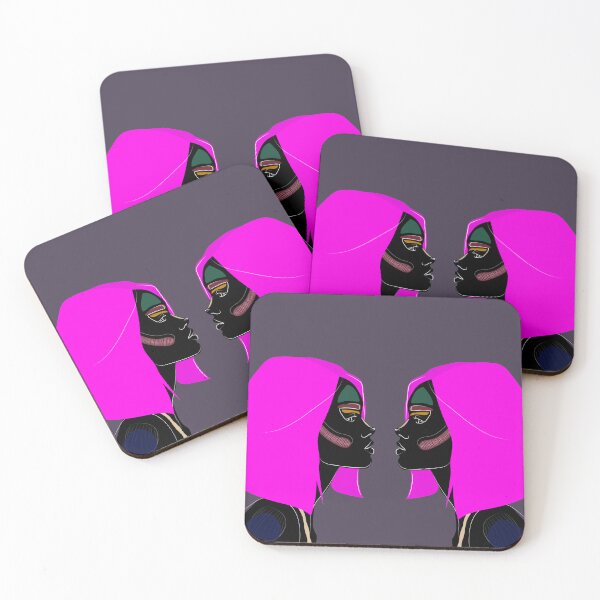 Item preview, Double face Black Women Reflection designed and sold by Mathildarts.