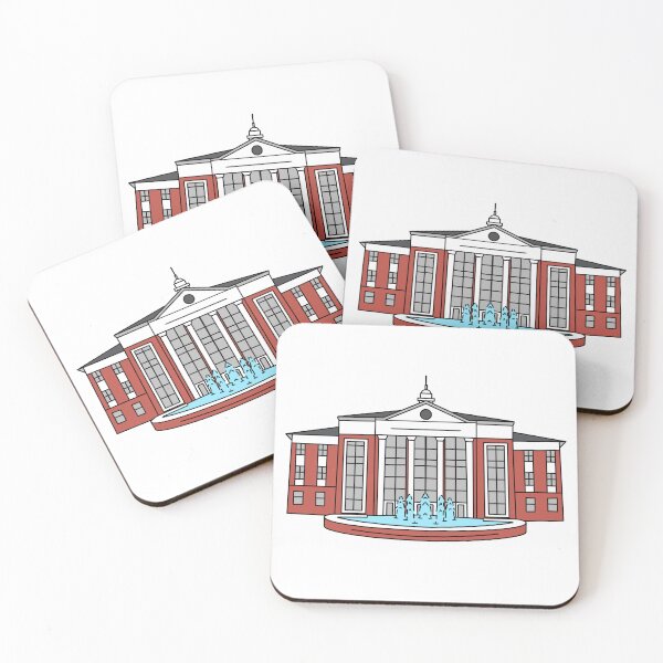 Item preview, University of the Cumberlands Library and Fountain designed and sold by RobertsArtCo.