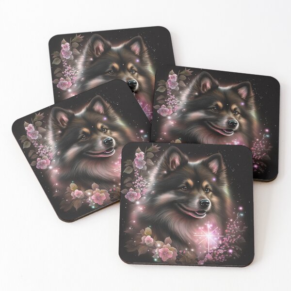 Item preview, Shimmery Finnish Lapphund designed and sold by Nocturne  Paws.
