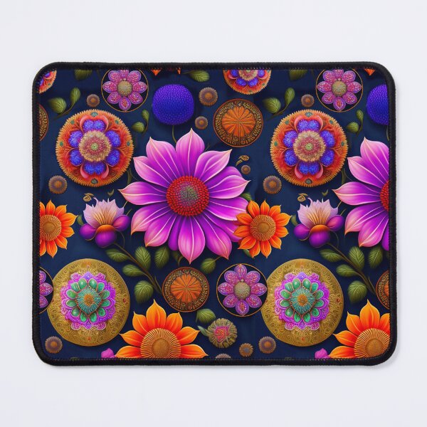 Item preview, Hot Pink Vibrant Flowers Pattern designed and sold by Digi Artworks Store.