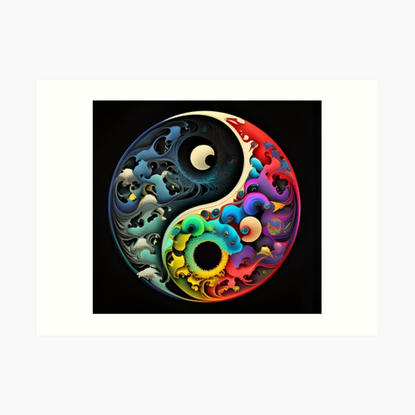 Yin Yang Abstract Watercolor Artwork, Eastern Spiritual YinYang Prints  Poster for Sale by SharpDream