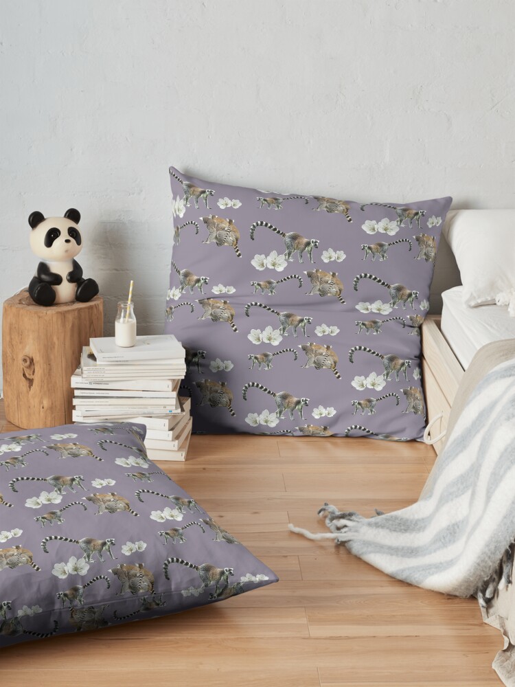 Alternate view of Lemur love Floor Pillow