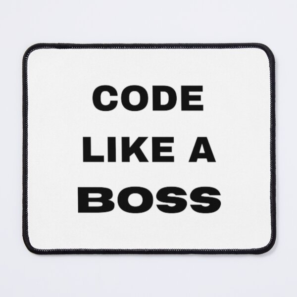 Item preview, Code like a boss - programmer - developer designed and sold by TeePassion.