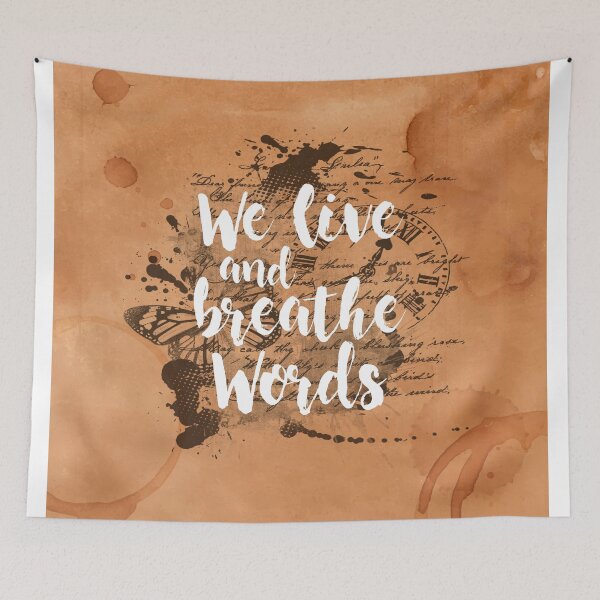 Item preview, We live and breathe words designed and sold by weloveboho.
