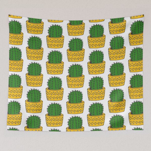 Item preview, Cactus colorful doodle illustration. Pot plant doodle illustration designed and sold by GulArt.