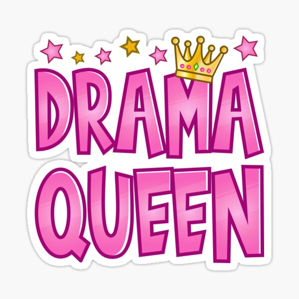 drama queen sparkly sticker 💕 – discodottie