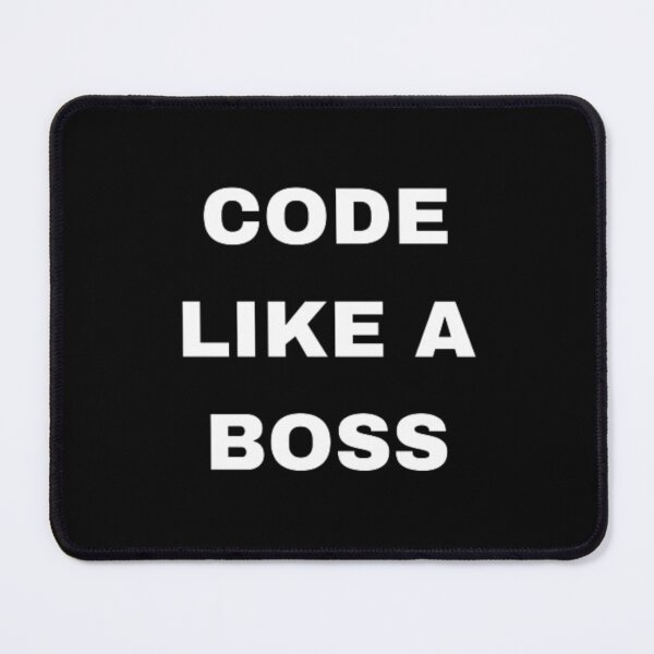 Item preview, Code like a boss - programmer - developer  designed and sold by TeePassion.