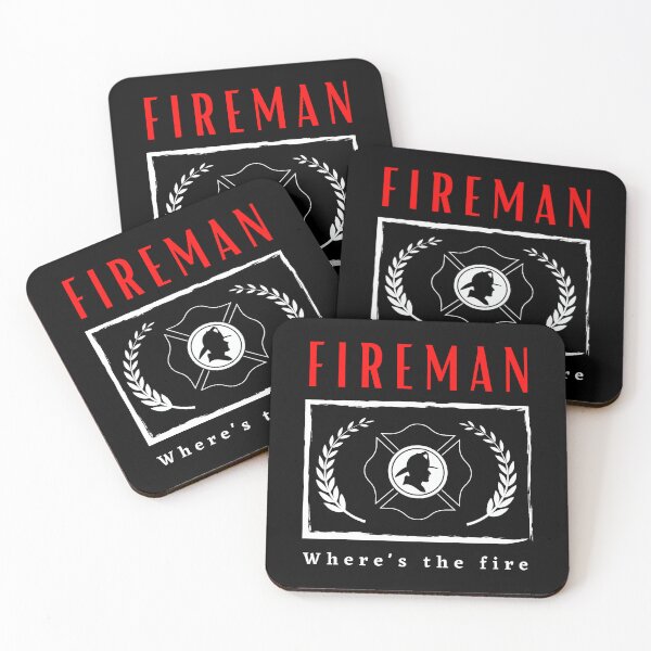 Item preview, Fireman Where's the Fire funny motivational design designed and sold by DigitalMagShop.