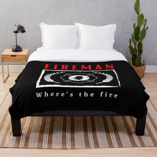 Item preview, Fireman Where's the Fire funny motivational design designed and sold by DigitalMagShop.