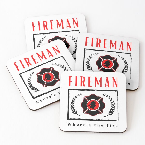 Item preview,  Fireman Where's the Fire funny motivational design designed and sold by DigitalMagShop.