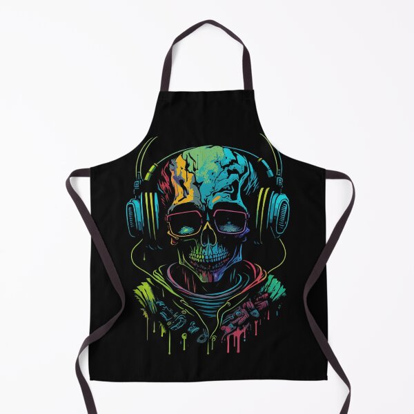 Artikelvorschau, Skull with Headphone Synthwave entworfen und verkauft von donpakundo19.