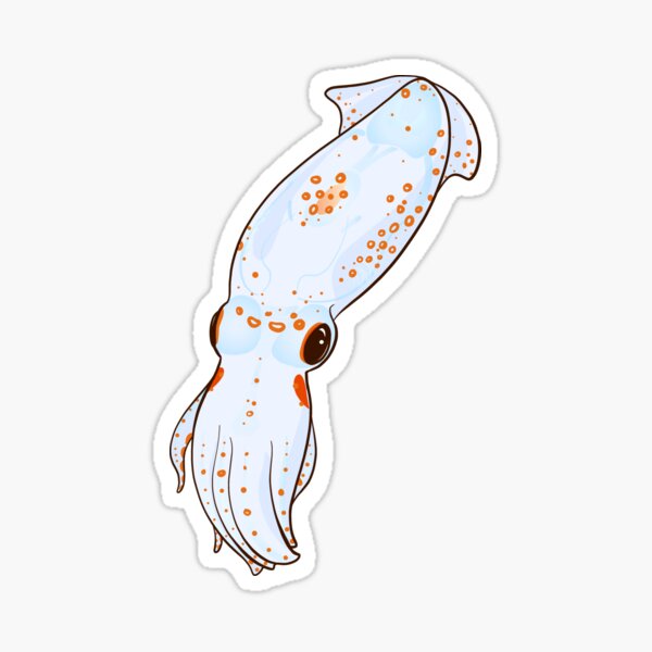 Item preview, Adorable Transparent Bioluminescent Squid designed and sold by Inklingsofgrace.
