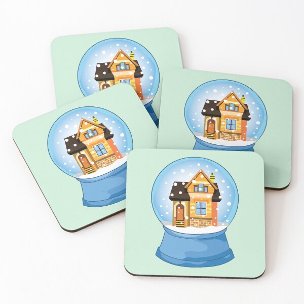 Item preview, Winter Wonderland Globe - Handcrafted Glass Illustration of a Cozy House in Snowy Landscape designed and sold by Graciaisgrace.