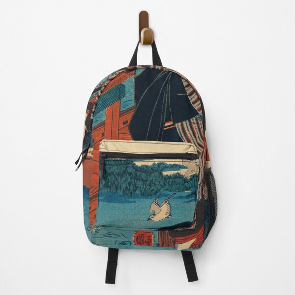 Item preview, Tranquility at Sanbashi: A Serene Portrait of a Young Woman in Traditional Japanese Attire designed and sold by Dream-Palette.